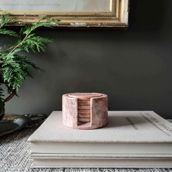 Vintage Pink Marble Coasters - Repaired (Great deal!) - Picture 2 of 6